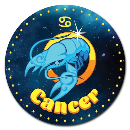 Signmission Cancer Circle Vinyl Laminated Decal D-48-CIR-Cancer